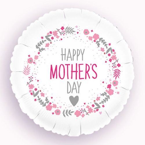 Happy Mothers Day Heart Foil Balloon