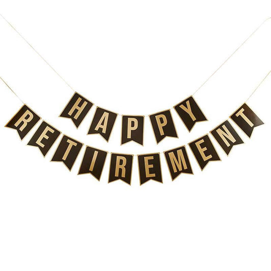 Happy Retirement Letter Banner