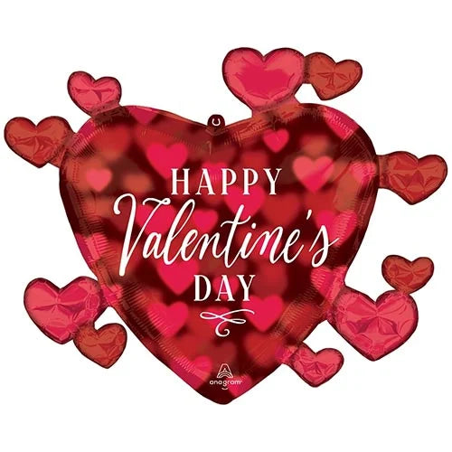 Happy Valentine's Day Romantic Glow Foil Helium Giant Balloon