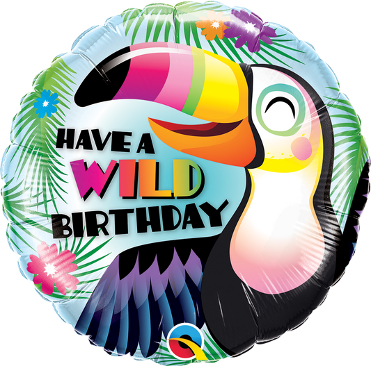 Have a Wild Birthday Toucan Foil Balloon