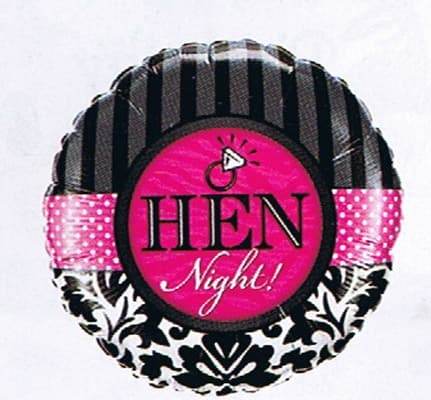 Hen Night Damask & Stripes Foil Balloon - Eternity Party Express