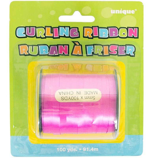 Hot Pink Curling Ribbon - Eternity Party Express