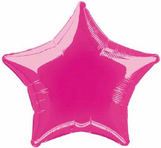 Hot Pink Foil Star Balloon
