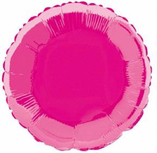 Hot Pink Round Foil Balloon