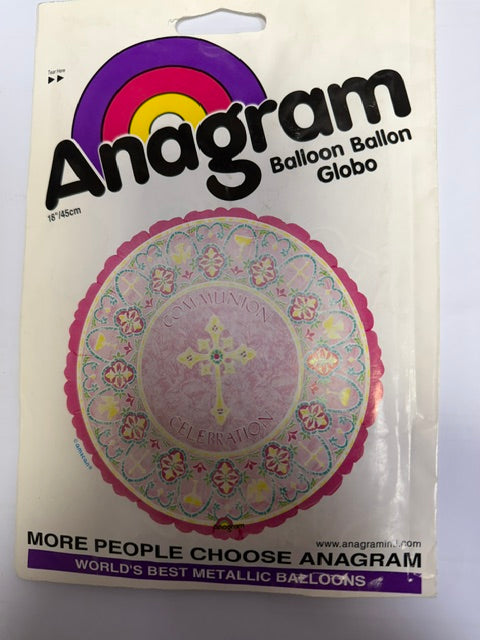 Classic Communion Celebration Foil Balloon