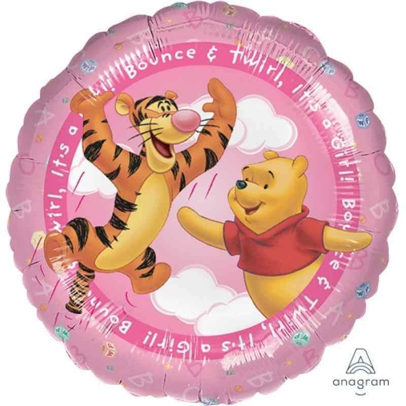 Baby Girl Foil Balloon Winnie The Pooh - Eternity Party Express