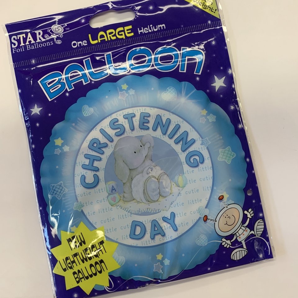 Its Your Christening Elephant Foil Balloon