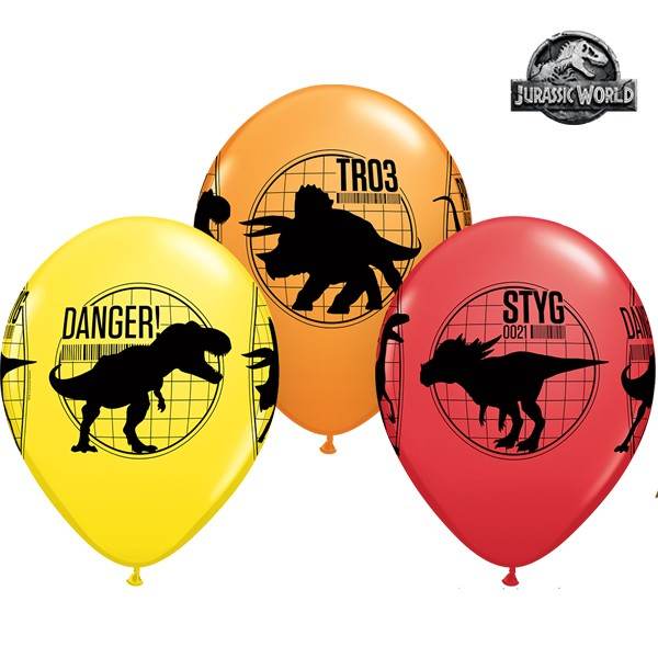 Jurassic World Latex Balloons 25 Pack - Eternity Party Express