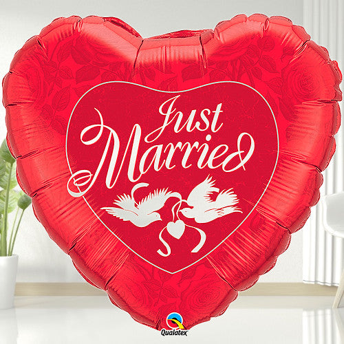 Just Married Foil Balloon
