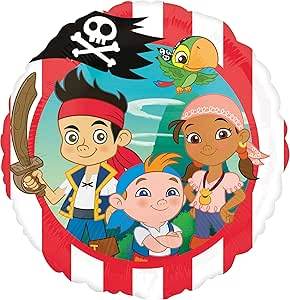 Jake and his pirate friends Foil Balloon - Eternity Party Express