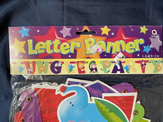 Jungle Party Letter Banner