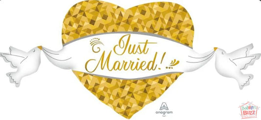 Just Married Foil Balloon