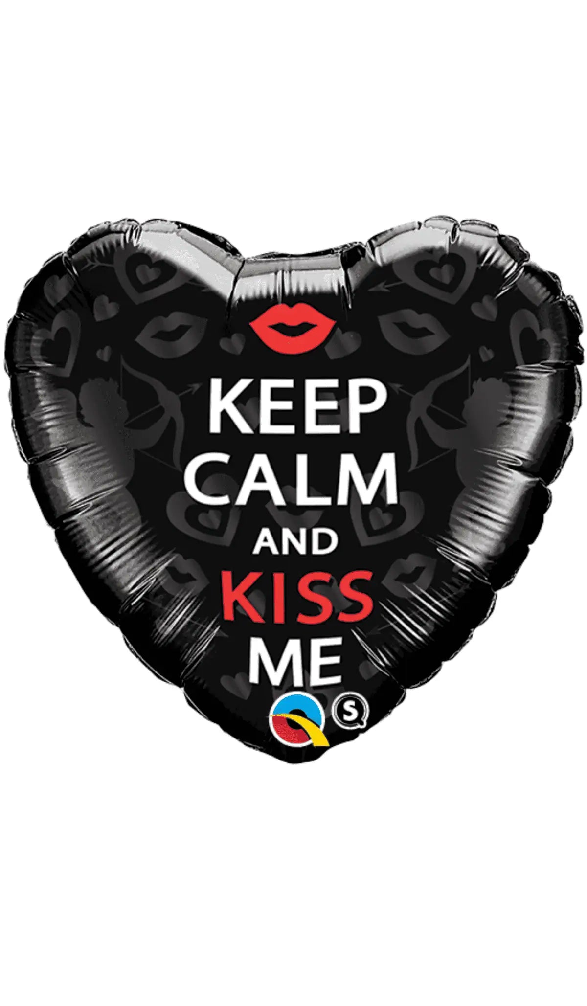 Keep Calm and Kiss Me Heart Foil Balloon