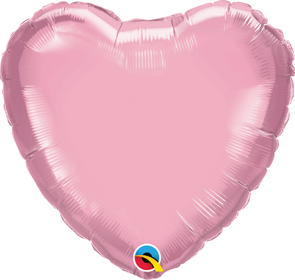 Light Pink Heart Foil Balloons