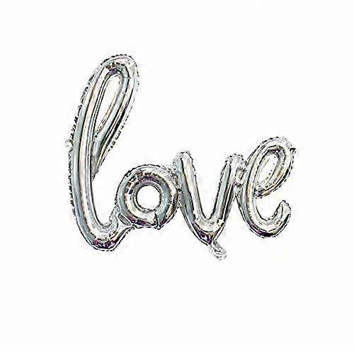 Love Script Phrase Silver - Eternity Party Express