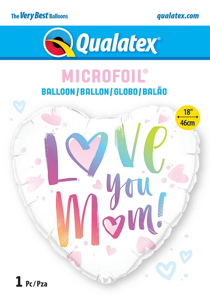 Love you M Heart Shape Foil Balloon