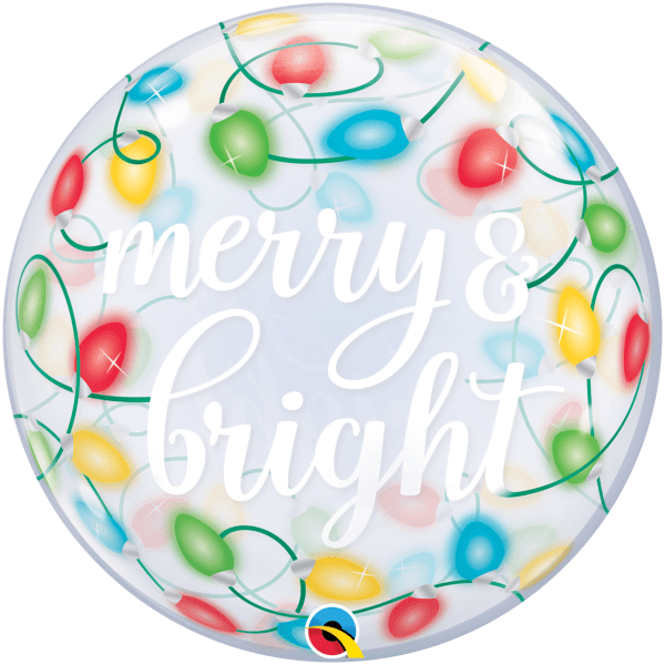 Merry And Bright Lights Bubble Balloon