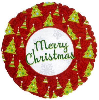 Merry Christmas Tree Foil Balloon - Eternity Party Express