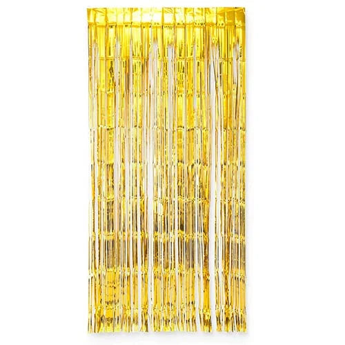 Metallic Gold Foil Door Curtain