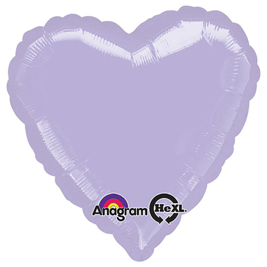 Metallic Pearl Pastel Lilac Heart