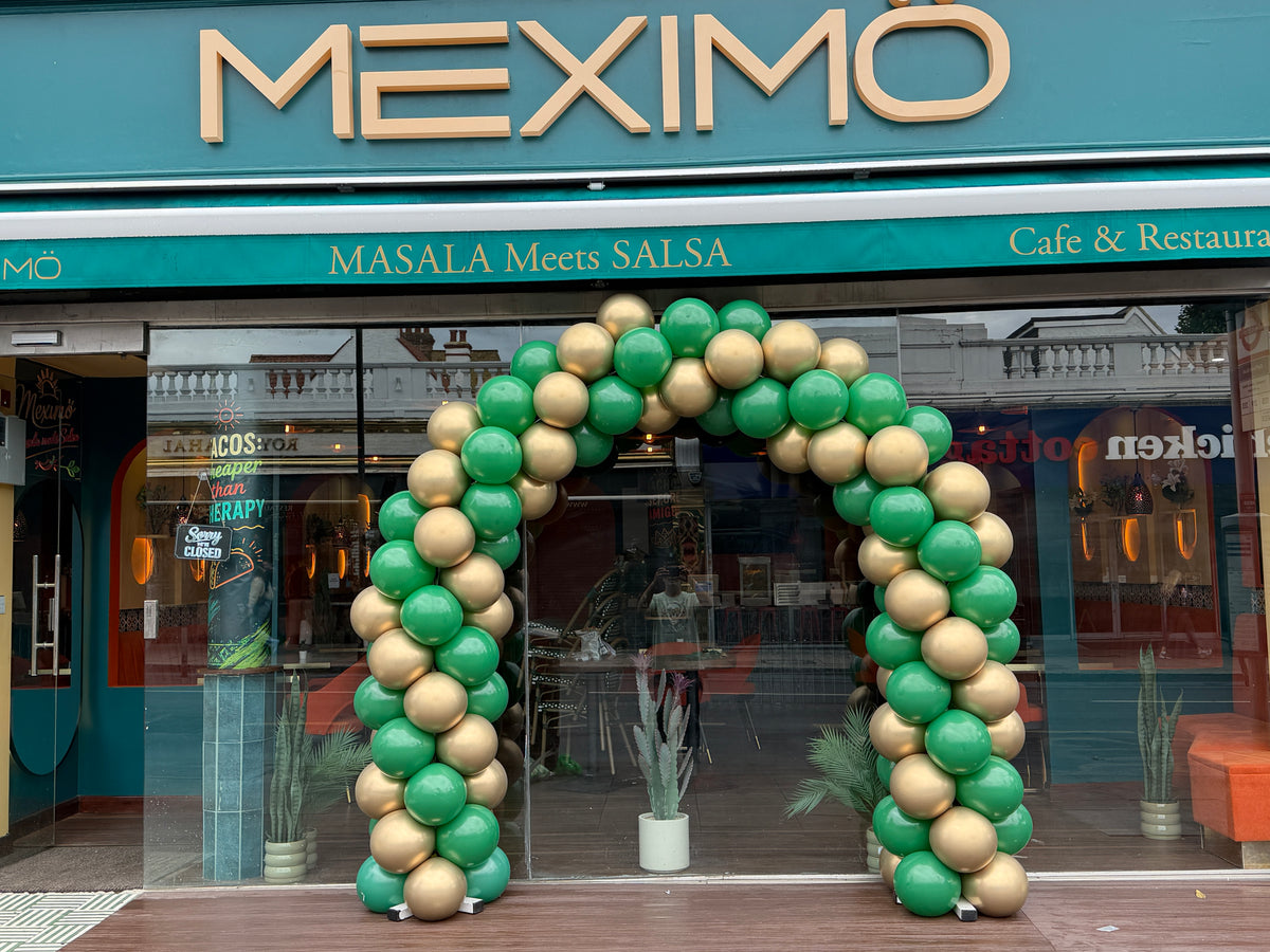 Meximo Resturant Tooting Grand Opening Outdoor Balloon Arch