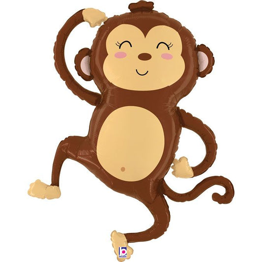 Monkey Shaped Foil Balloon