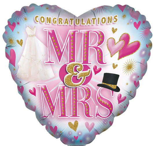 Mr & Mrs Foil Balloon