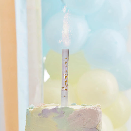 Musical Happy Birthday Sparkler Candle Fountain