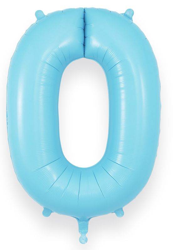 Matte Baby Blue Giant Helium Numbers - Eternity Party Express