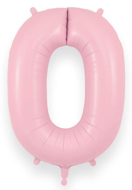 Matte Baby Pink Giant Helium Numbers - Eternity Party Express