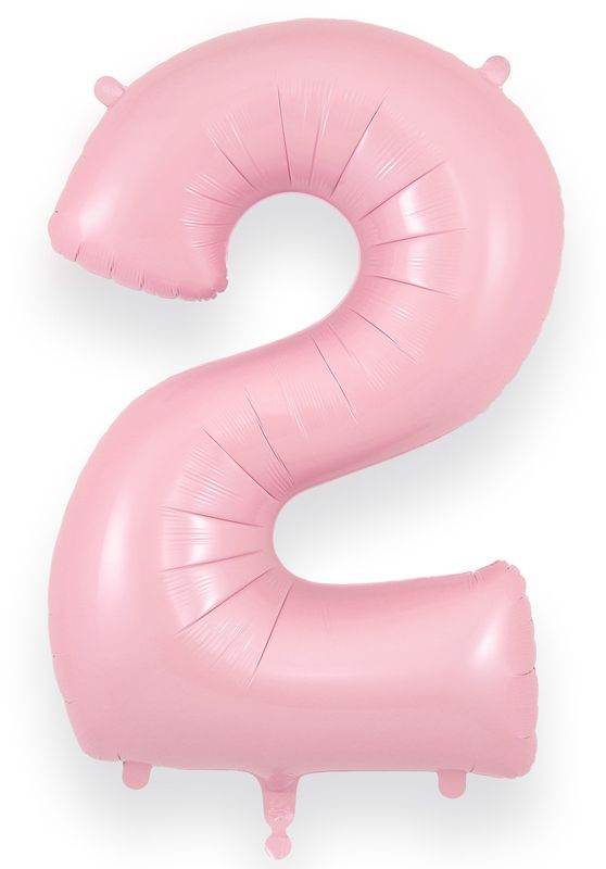 Matte Baby Pink Giant Helium Numbers - Eternity Party Express
