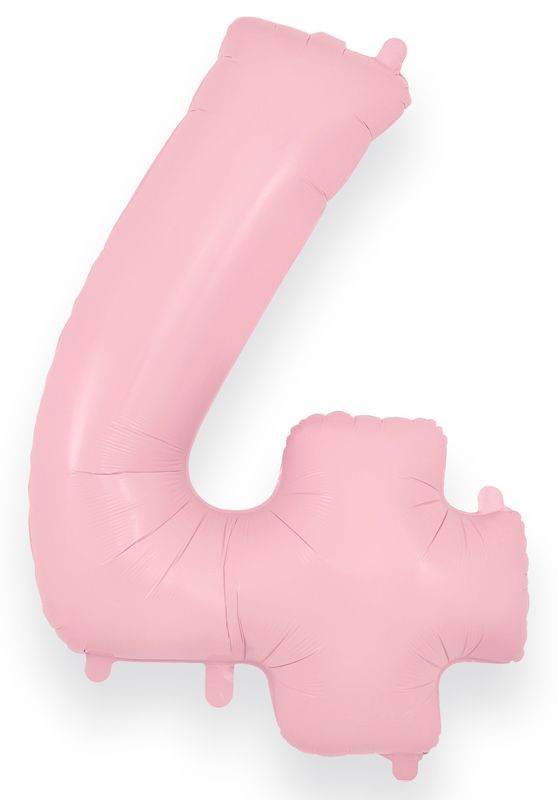 Matte Baby Pink Giant Helium Numbers - Eternity Party Express
