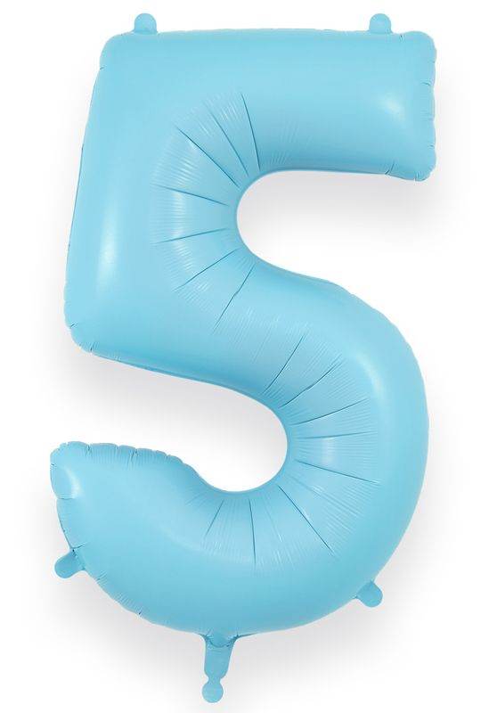 Matte Baby Blue Giant Helium Numbers - Eternity Party Express