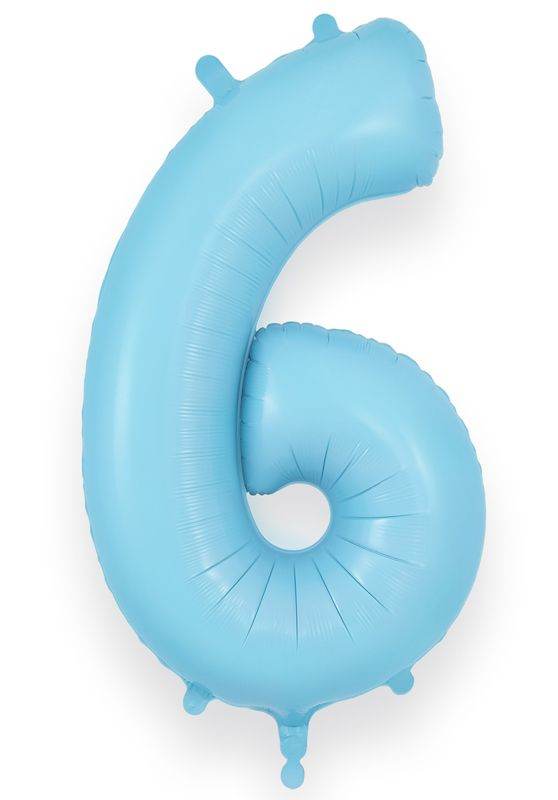 Matte Baby Blue Giant Helium Numbers - Eternity Party Express