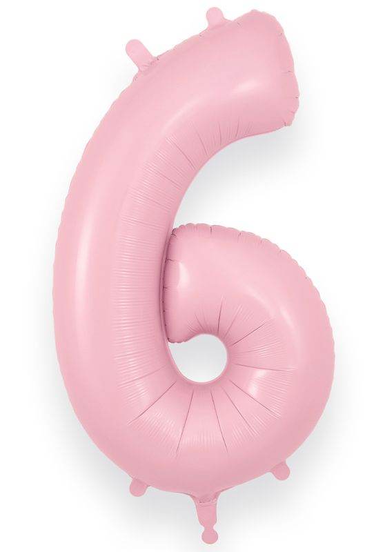 Matte Baby Pink Giant Helium Numbers - Eternity Party Express
