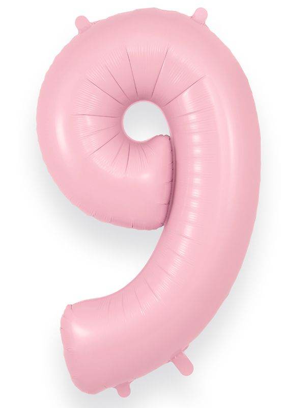 Matte Baby Pink Giant Helium Numbers - Eternity Party Express