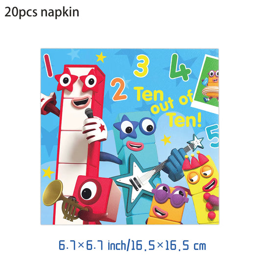 Numberblocks Napkins