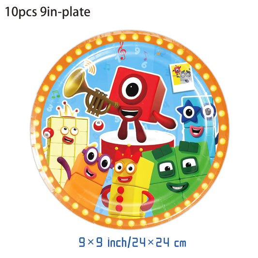 Numberblocks Plates