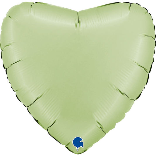 Satin Olive Green Heart