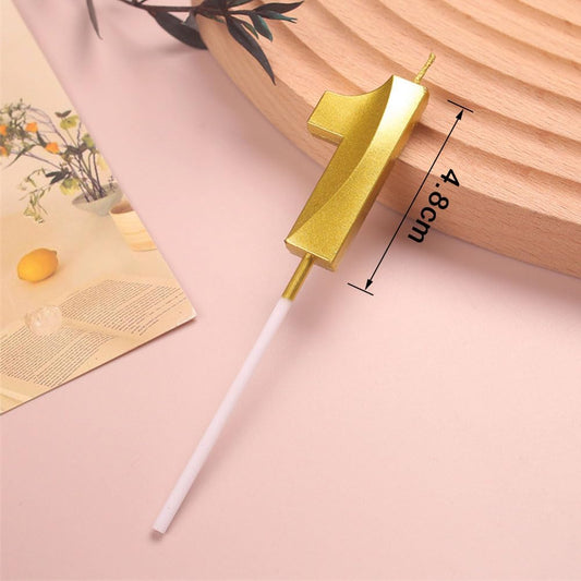 18th Gold Number Candle