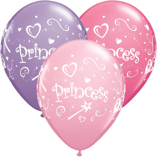 Princess Latex Balloons 25 Pack
