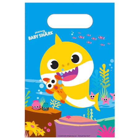 Baby Shark Plastic Party Bags