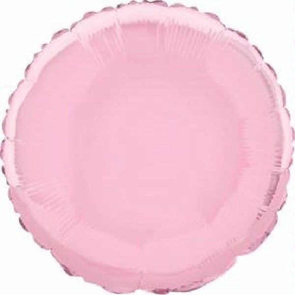 Pastel Pink Round Foil Balloon