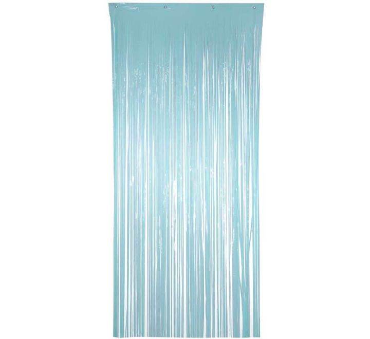 Pastel Blue Foil Door Curtain - Eternity Party Express