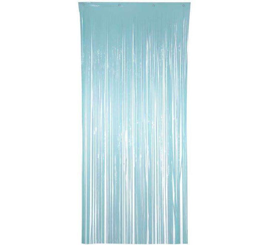 Pastel Blue Foil Door Curtain - Eternity Party Express