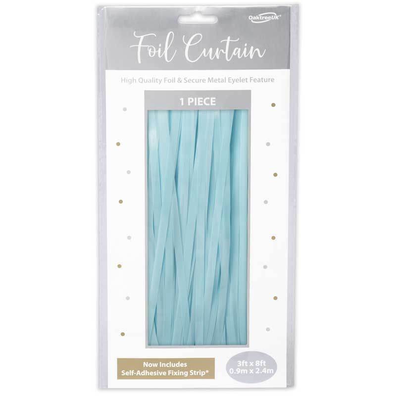 Pastel Blue Foil Door Curtain - Eternity Party Express