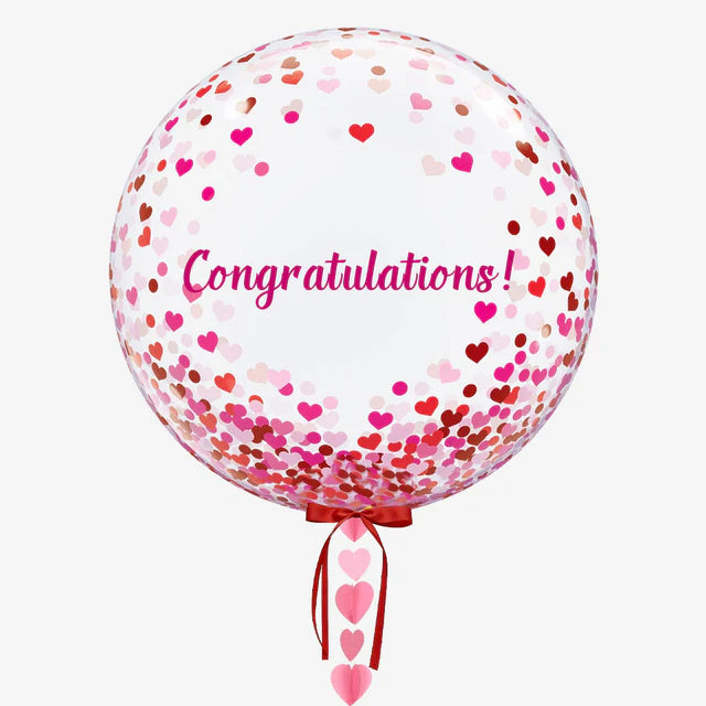 Personalised Heart Bubble Balloon