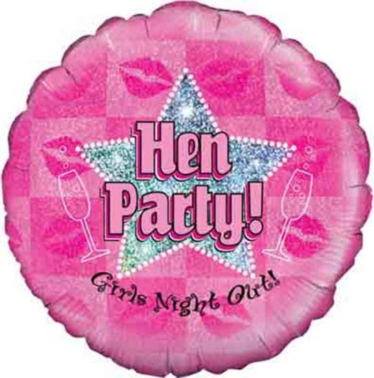 Pink Glitz Hen Party Foil Balloon - Eternity Party Express