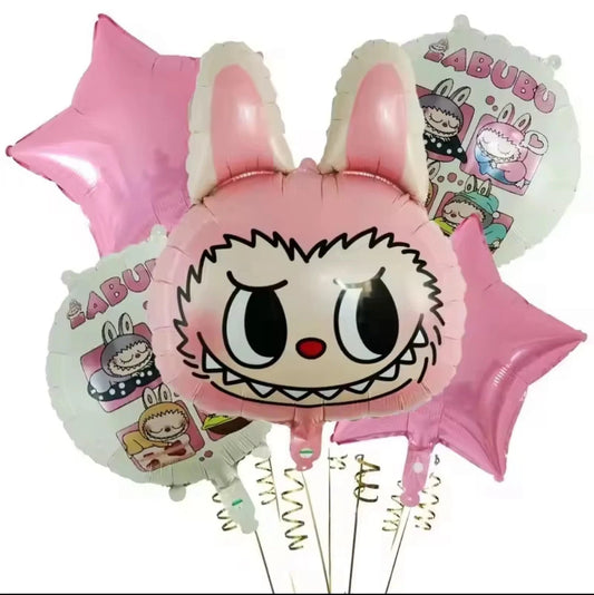 Pink Labubu Foil Balloon