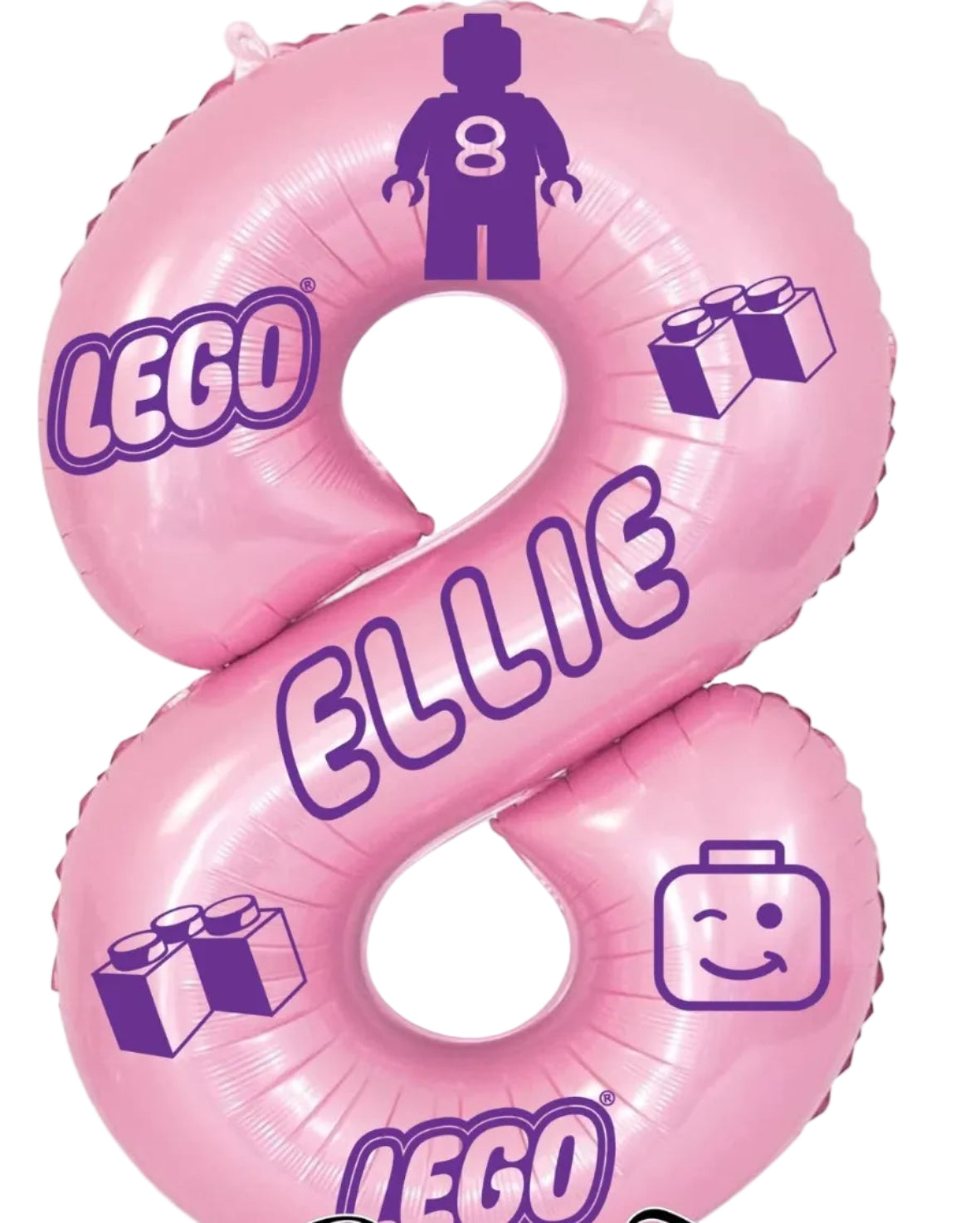 Lego Number Foil Balloon